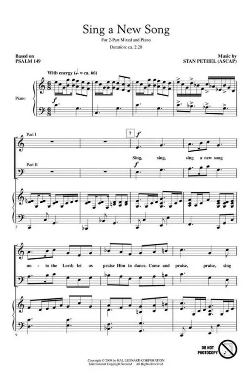 Letzte Chance Stan Pethel, Sing a New Song