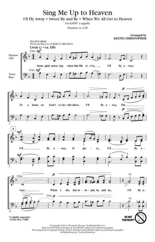 Sing Me Up to Heaven Markenware