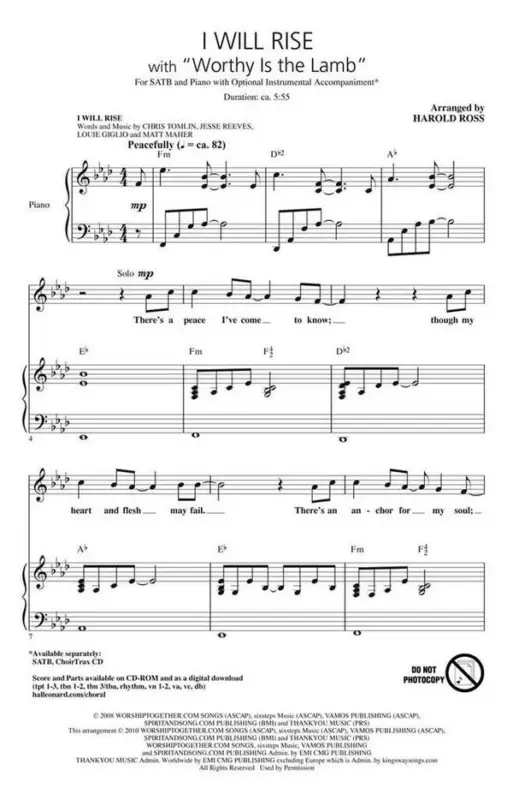 Chris Tomlin_Darlene Zschech, I Will Rise Kracherpreis