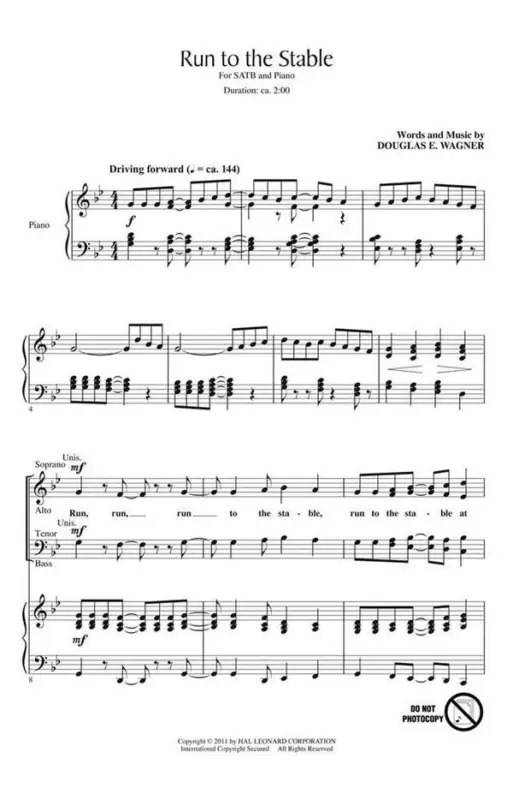 Beliebt Douglas E. Wagner, Run to the Stable