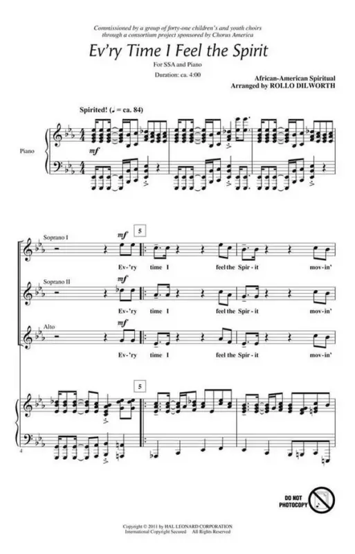 Abverkauf Ev'ry Time I Feel the Spirit