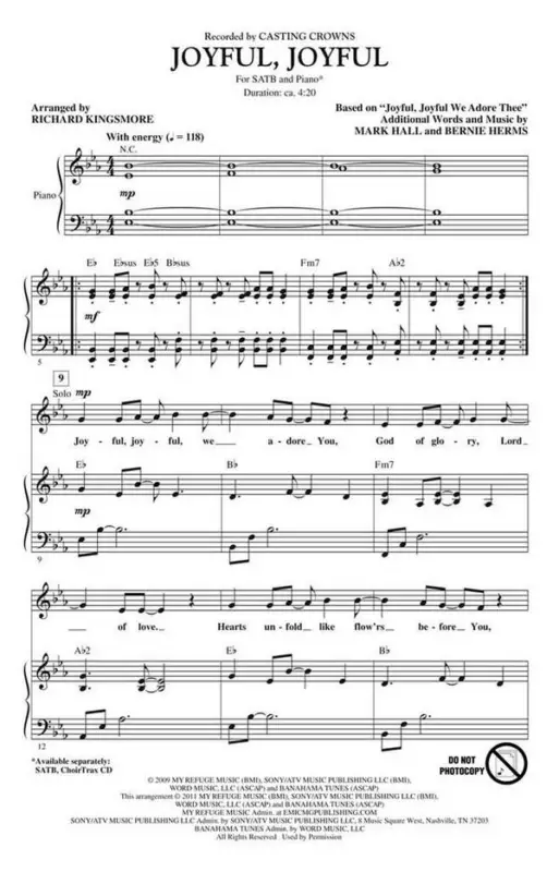 Bernie Herms_Mark Hall, Joyful, Joyful Kracherpreis