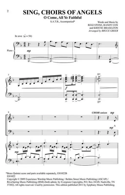 Regi Stone, Sing Choirs Of Angels Neu