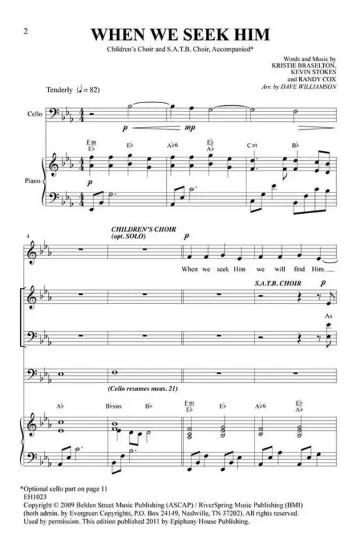 Kevin Stokes_Kristie Braselton_Randy Cox, When We Seek Him Ausverkauf