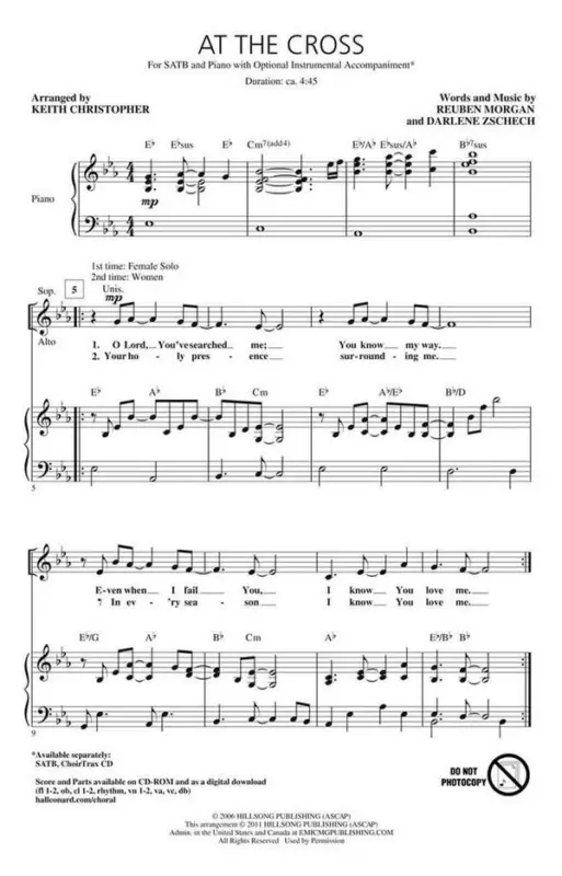 Letzte Chance Darlene Zschech_Isaac Watts_Ralph E. Hudson_Reuben Morgan, At the Cros