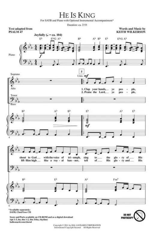 Nur Heute Keith Wilkerson, He is King