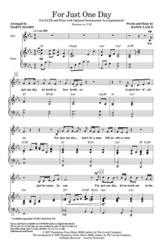 Danny Lance, For Just One Day Jetzt Kaufen