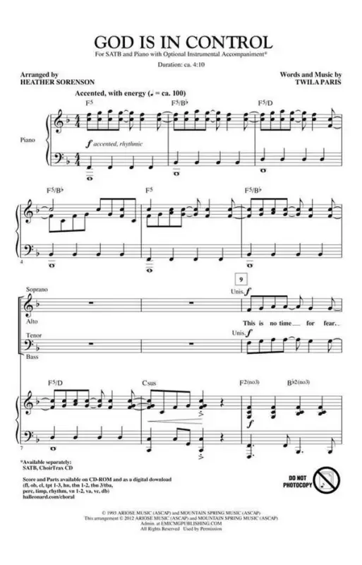 Bestpreis Twila Paris, God Is in Control
