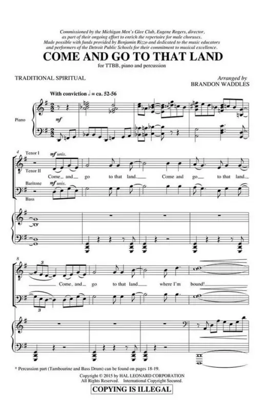 Come and Go to that Land Kostenloser Rückversand