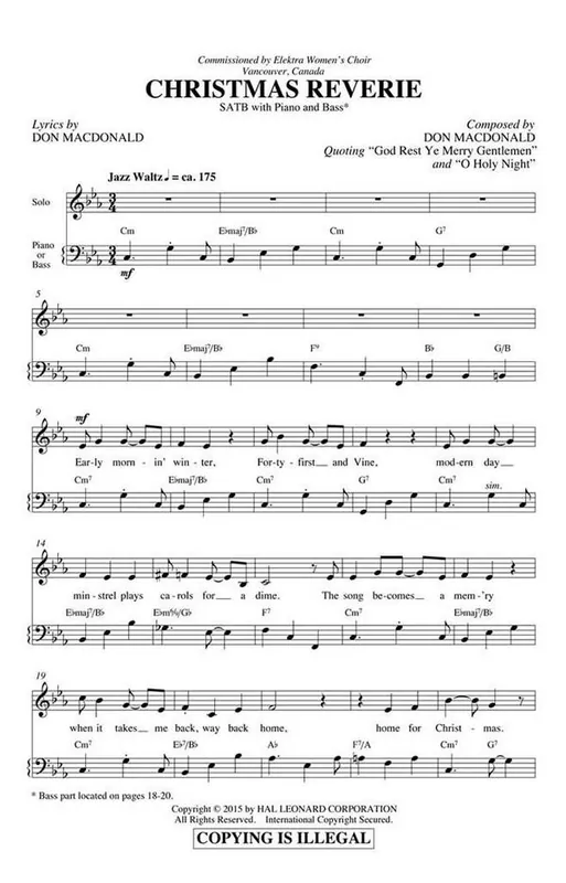 Billig Don Macdonald, Christmas Reverie