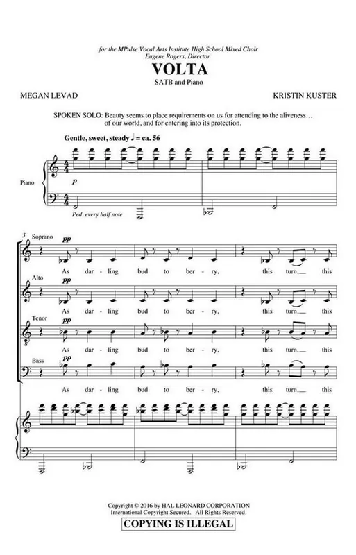 Kristin Kuster, Volta Saisonangebot