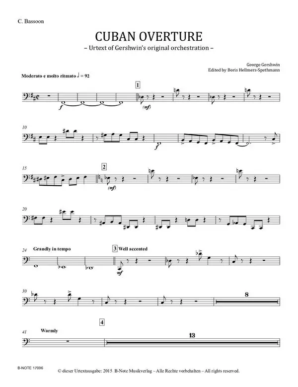 Bestpreis Cuban Ouvertüre (Originalfassung)