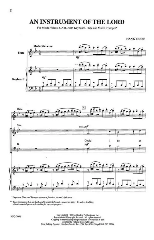 Wochenendangebot Hank Beebe, An Instrument Of The Lord