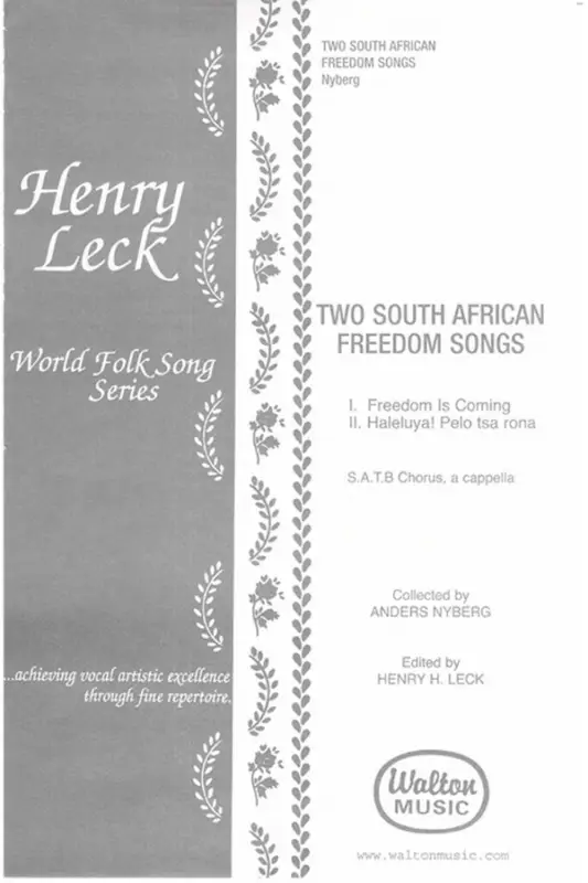 Sale Two South African Freedom Songs