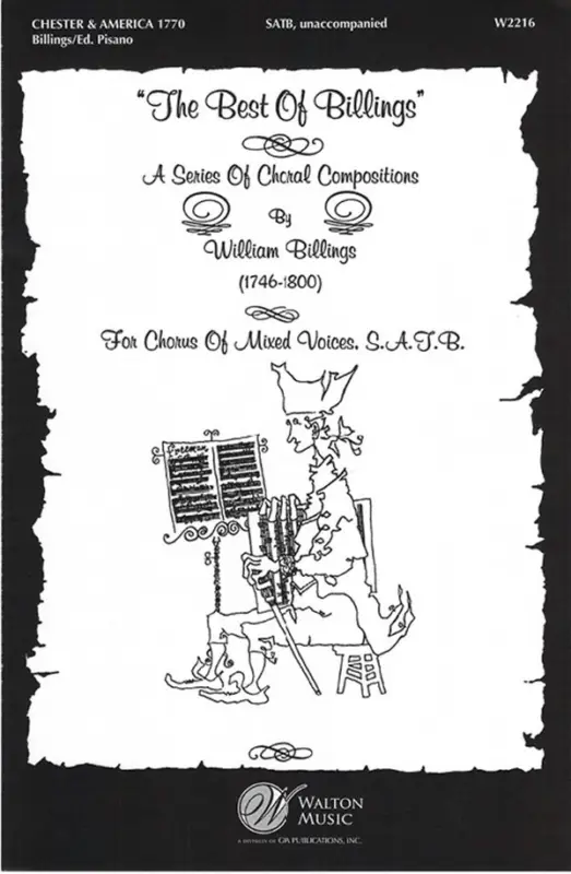 William Billings, Chester and America - 1770 Meistverkauft