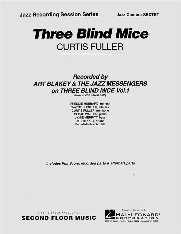 Sonderangebot Curtis Fuller, Three Blind Mice
