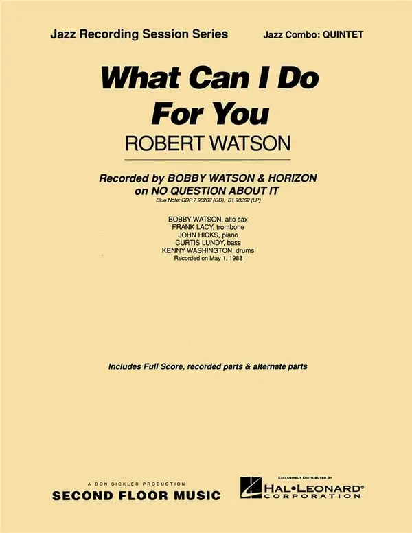 Robert Watson, What Can I Do For You Finale Aktion