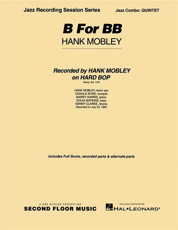 Hank Mobley, B for BB Preiswert