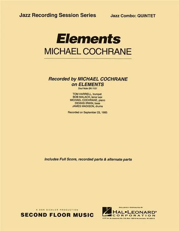 Michael Cochrane, Elements Expressversand