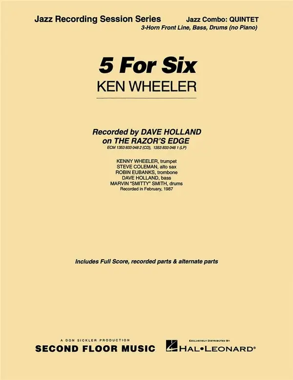Kostenfreie Lieferung Kenny Wheeler, 5 for Six
