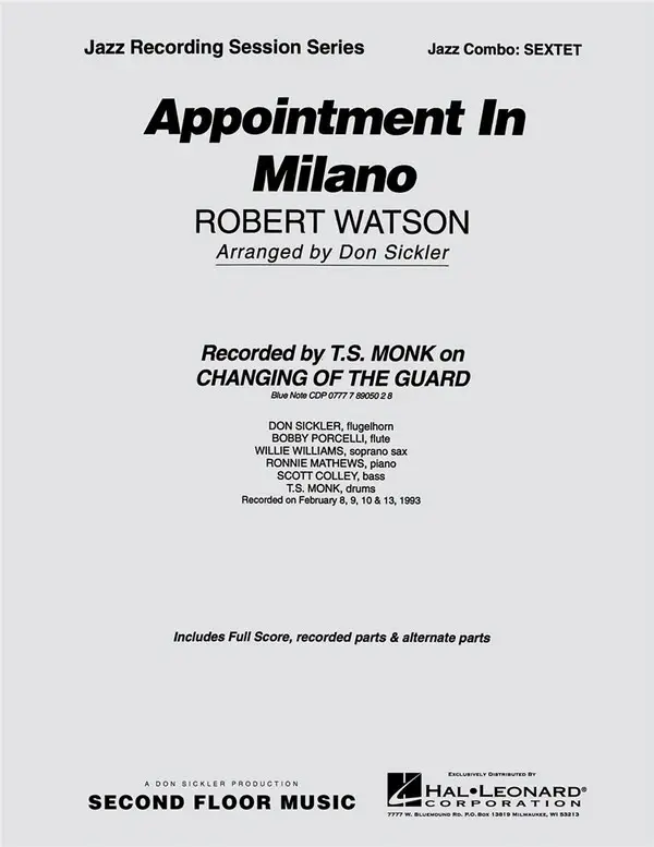 Ausverkauf Robert Watson, Appointment in Milano Sextet