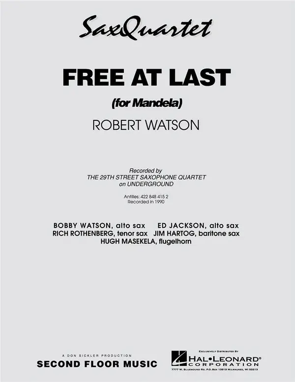 Solange Der Vorrat Reicht Robert Watson, Free At Last