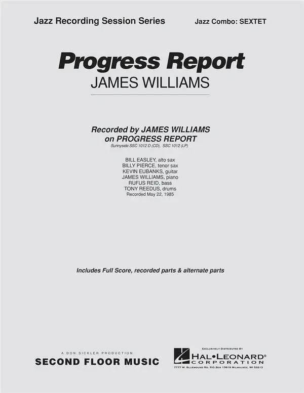 Gratis Versand James Williams, Progress Report