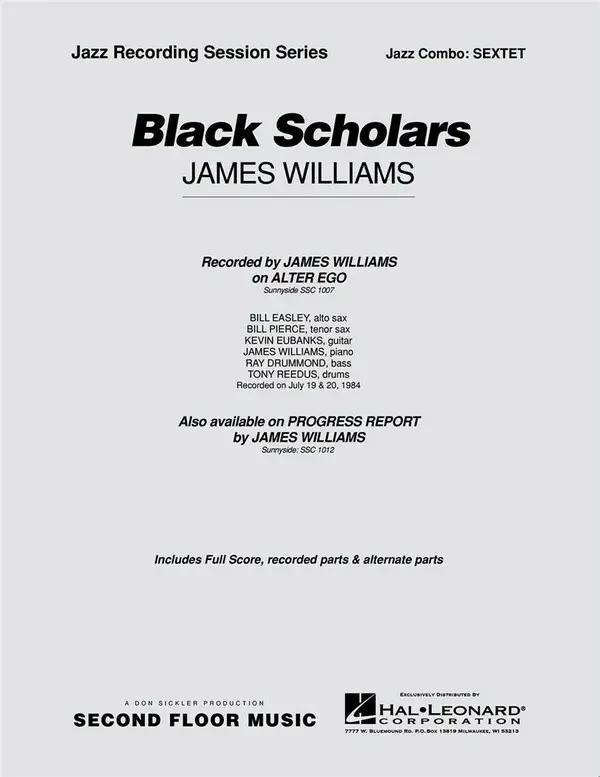 Online Kaufen James Williams, Black Scholars - Sextet