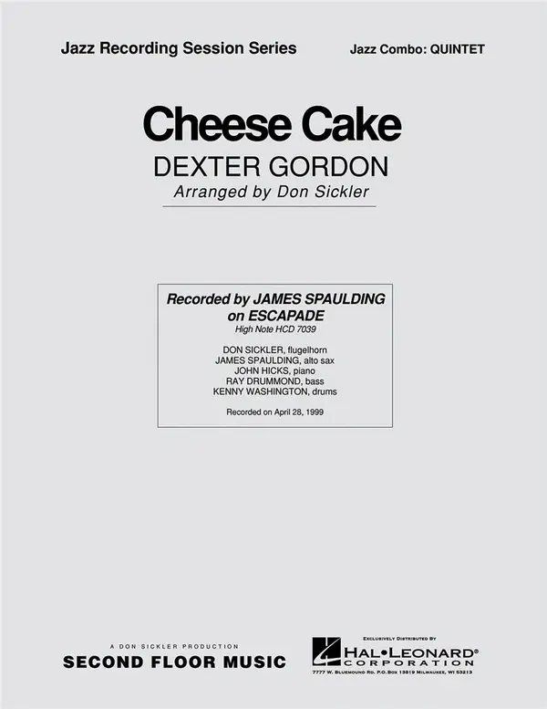 Kostenloser Versand Dexter Gordon, Cheesecake