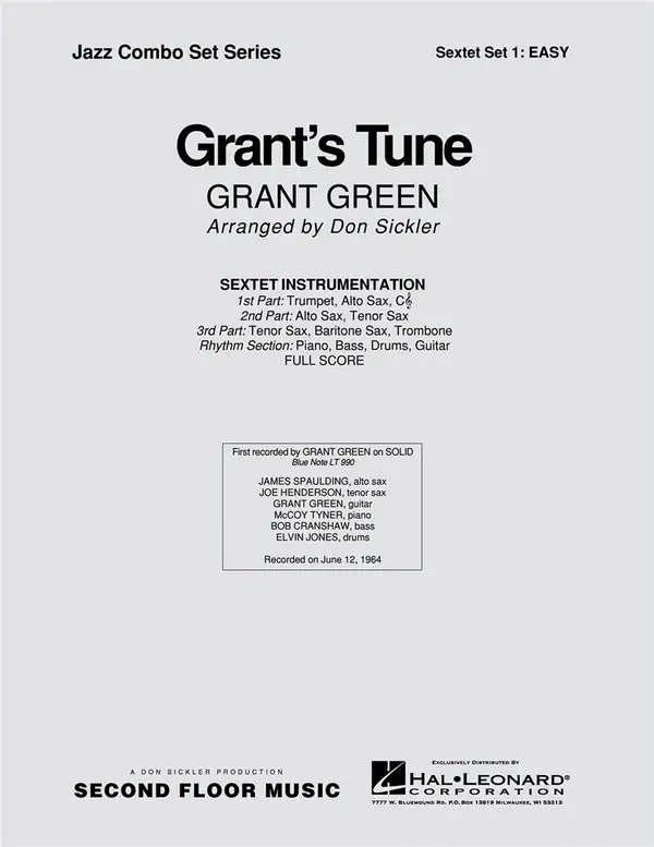 Billig Grant Green, Grant's Tune
