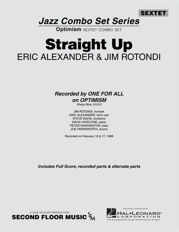 Sonderangebot Eric Alexander_Jim Rotondi, Straight Up