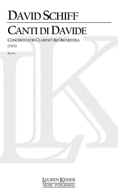 David Schiff, Canti di Davide Neue Ware