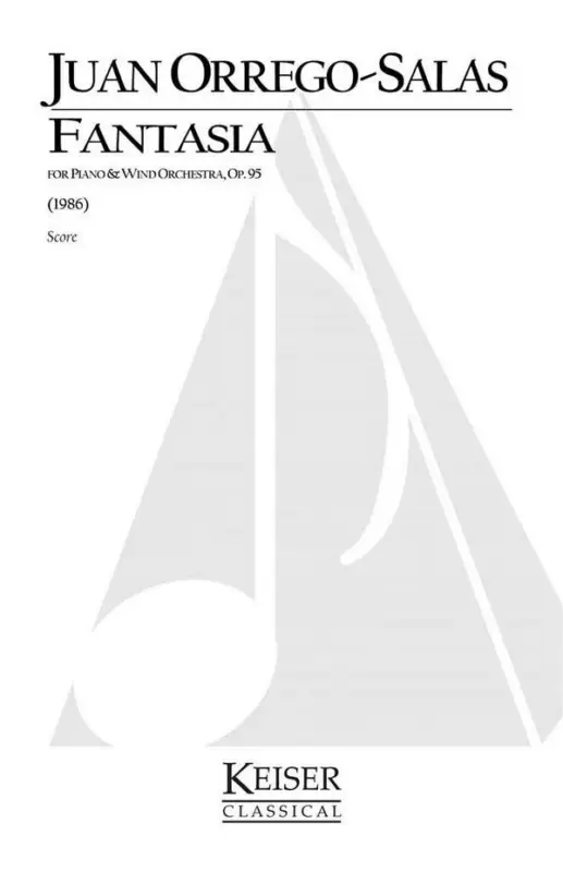 Top-Angebot Juan Orrego-Salas, Fantasia for Piano and Wind Orchestra, Op. 95