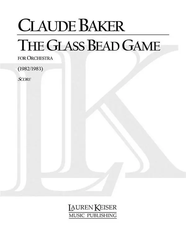 Claude Baker, The Glass Bead Game Versand Am Gleichen Tag