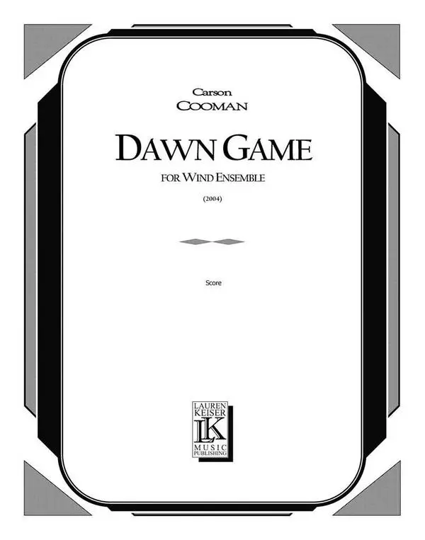 Carson Cooman, Dawn Game Preisknaller