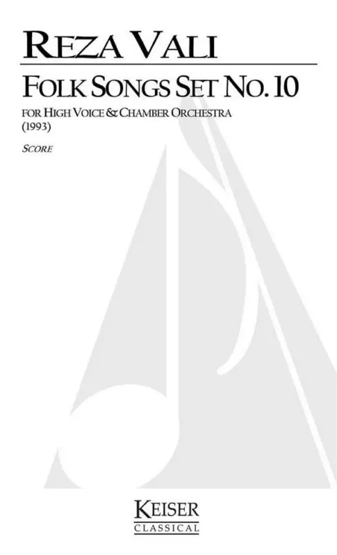 Begrenztes Angebot Reza Vali, Folk Songs: Set No. 1