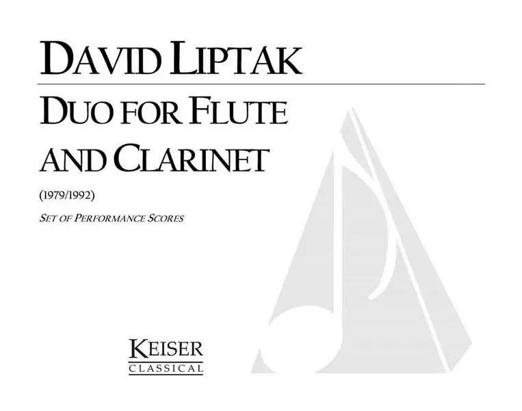 David Liptak, Duo for Flute and Clarinet Angebot