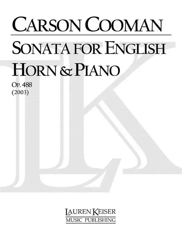 Carson Cooman, Sonata for English Horn and Piano Neue Ware