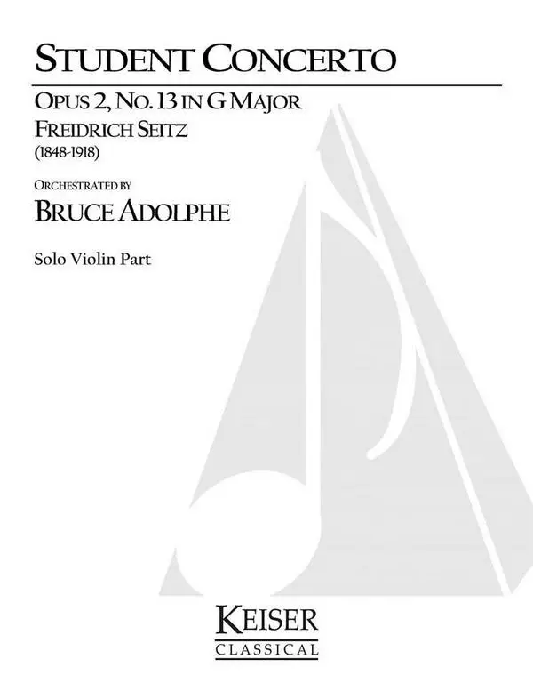 Wochenendangebot Friedrich Seitz, Student Concerto No. 2, Op. 13 in G Major