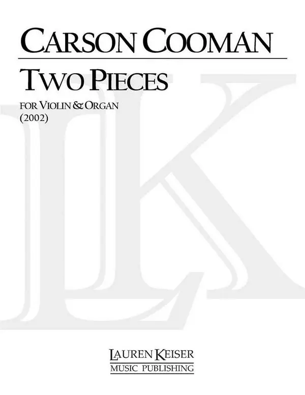 Carson Cooman, Two Pieces for Violin and Organ Heißes Angebot