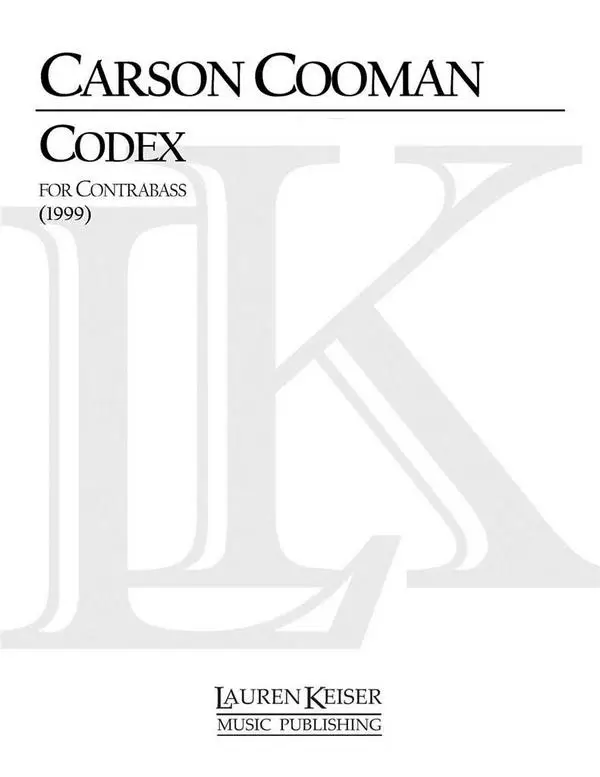 Carson Cooman, Codex Ausverkauf