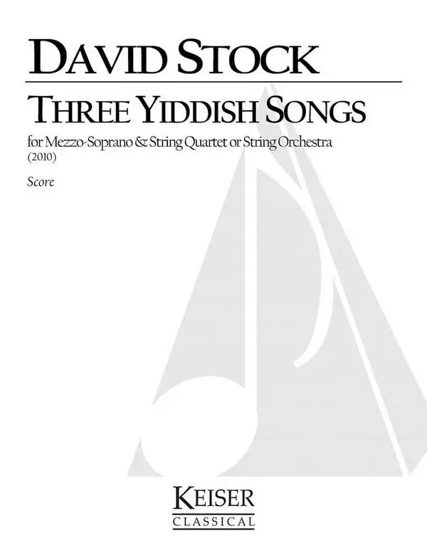 David Stock, 3 Yiddish Songs for Mezzo Soprano Sonderangebot