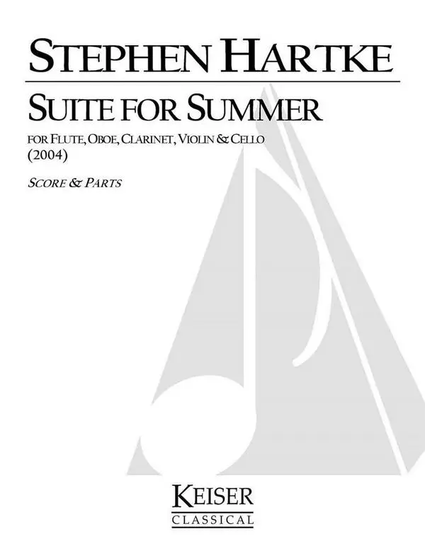 Abverkauf Stephen Hartke, Suite for Summer