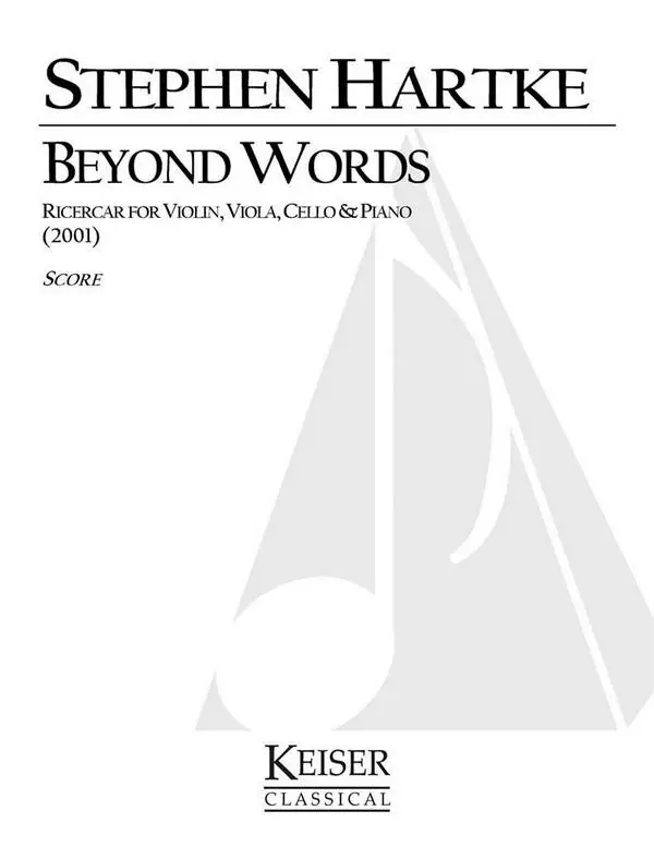 Top-Angebot Stephen Hartke, Beyond Words: