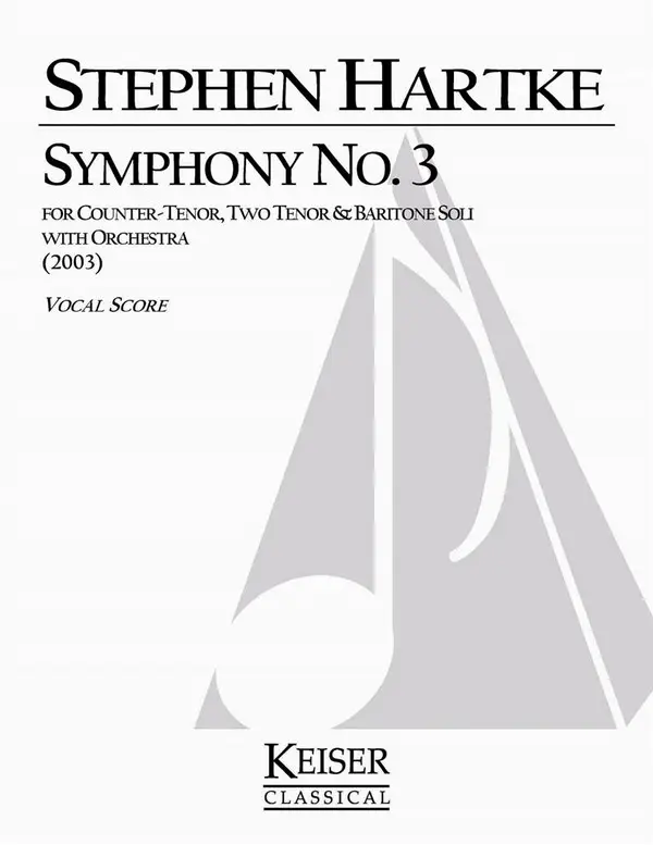 Versand Am Gleichen Tag Stephen Hartke, Symphony No. 3