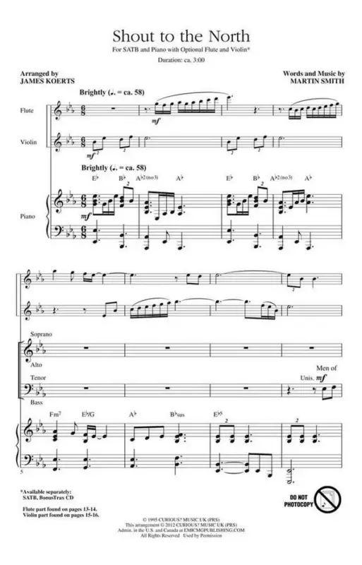 Saisonangebot Martin Smith, Shout to the North