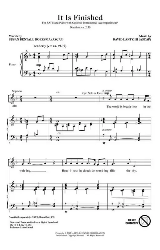 David Lantz III, It Is Finished Sonderaktion