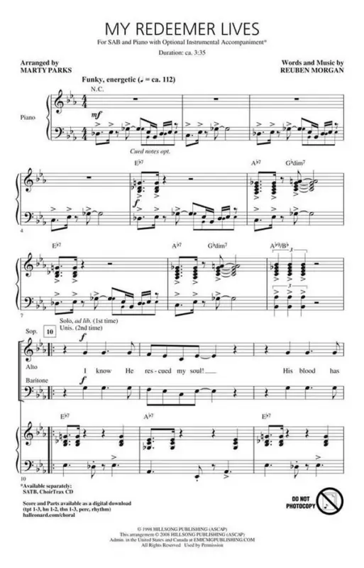 Angebot Reuben Morgan, My Redeemer Lives