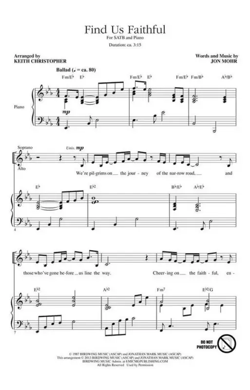 Expressversand Jon Mohr, Find Us Faithful