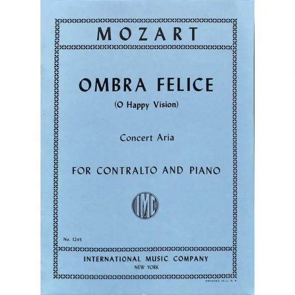 Wochenendangebot Wolfgang Amadeus Mozart, Ombra Felice (Alto)